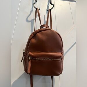Brown Mini Backpack
